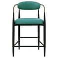 thumbnail image 4 of Tina Fabric Upholstered Counter Chair Green (Set of 2), 4 of 13