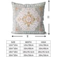 thumbnail image 3 of Light Green Boho Throw Pillow Covers Set of 2 Monaco Rug Carpet Double Sided Pattern Cotton Soft Pillow Case Cushion Cover Pillowcase for Garden Couch Sofa Bed Decorative 16x16 inch, 3 of 6