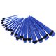 thumbnail image 5 of 18 Piezas Punk Rock Acrílico Brillo Cono Ensanchador Piercings Corporales Tragus - Azul oscuro Sunnimix Kit de tapones para los oídos rectos, 5 of 8