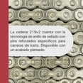 thumbnail image 4 of Cadena para motocicleta D.I.D. 219V2/SDH/S&Bx114L plateado, 4 of 7