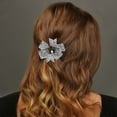 thumbnail image 2 of Unique Bargains 1 Pc Hair Clip Halloween Bow Hair Clips for Women White, 2 of 5