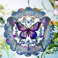 thumbnail image 3 of Outdoor Butterfly Decorations - Birthday Gifts for Women Mom Grandma, Butterflies Hanging Wind Spinner 12 inch 3D Wind Sculptures for Garden Decor for Outside, Patio, Yard, Outdoor, 3 of 5