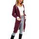 thumbnail image 4 of Txlixc Cardigan femenino, contraste de color de manga larga Midi knitwear Txlixc moda, 4 of 9