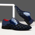 thumbnail image 3 of Men's Lace‑Up Pointed Toe Formal Oxford Dress Shoes, Microfiber Synthetic Upper PU Lining Flat Low Heel Footwear For Business And Evening Dress‑Up Occasions, 3 of 7