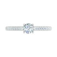 thumbnail image 3 of 1/2 Carat Diamond Solitaire Engagement Ring in 14K White Gold (Ring Size 5.5), 3 of 6