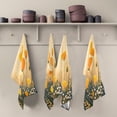 thumbnail image 3 of Multi-Purpose Kitchen Towels 28x18 Inch Dishcloths with Hanging Loop Decorative and Practical Towels for Kitchen, Dining Yellow Flowers on The Grass, 3 of 5