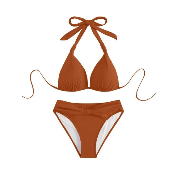 BeAi Swimsuit for Women One Piece Tummy Control High Waist Bikini Sets for Women Modest Swimwear for Women Beachwear Skirts for Women 2025 Ruffled V Neck Lace Up Previous Orders