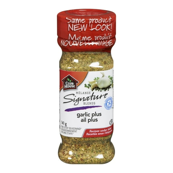 Club House, Signature Blend, Garlic Plus, 141g/5oz. Seasoning