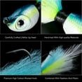 thumbnail image 3 of Goture Glow Bucktail Jigs Saltwater Pompano Jigs Hair Jigs Fluke Jig Head for Walleye, Bass, Bluefish, Snook, Rockfish, Halibut, 3 of 6