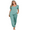 Green, variant on LYMAYTER‌ Women's Pajama Sets Comfortable Short Sleeve Top Long Pants 2 Piece Soft Cotton Lounge Clothes