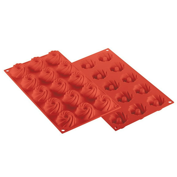 Silikomart Professional SF310 Silicone Mold, Swirl 1.87 Inch Diameter x 0.79 Inch High