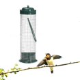 thumbnail image 1 of Mesh Bird Feeder with Metal Roof, Green, 4.4 lb Seed Capacity, 1 of 4