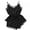 Black, variant on Women Plus Size Dresses Clearance Short Sleeve V Neck Homewear Pajamas Long Dress Nightgowns Sleepwear
