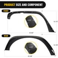 thumbnail image 3 of Nilight Off-Road Fender Flares Kit for Jeep Wrangler, Black, 32.3 lbs, 4 Pieces, 3 of 7