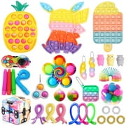 hirigin Sensory Fidget Toys Set 32Pcs Cute Anxiety Stress Relief Toys Kit