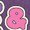 HEATHER PURPLE, variant on Instant Message - Peace Love Easter Fitted Short Sleeve Graphic T-Shirt