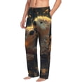 thumbnail image 6 of Fuzoiu Adorable Otter Pair Hug Print Men's Pajama Pants,Lounge Pants for Men,Lounge PJ Bottoms,Sleepwear Pants with Drawstring Pockets -X-Large, 6 of 6