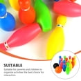 thumbnail image 3 of OULII 1 Set of Kids Bowling Ball Set Assorted Color Plastic Bowling Games for Kids Indoor, 3 of 6