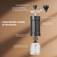 thumbnail image 4 of Molinillo de Café Manual Grosor Ajustable, Molinillo Cafe Manual con Mango Plegable y Inoxidable Mecanismo Cónico, Coffee Grinder Portátil con Tarros de Cristal para Espresso y Prensa Francesa, 4 of 4