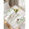 thumbnail image 5 of Light Green Eucalyptus Leaves Placemats Set of 6, Watercolor Spring Summer Botanical Placemats for Dining Table, Place Mats for Kitchen Tabletop, Waterproof Wipeable Dining Table Mats Set, 5 of 9