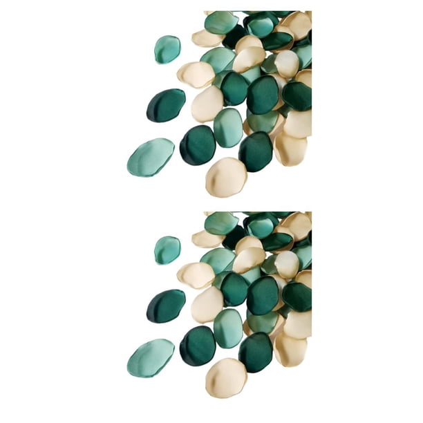 Pétalos de rosa Bewildely 400 piezas verde oscuro colores variados