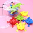 thumbnail image 3 of Juego de 12 ranas saltarinas de plástico para apretar con los dedos, juguete infantil (color aleatorio), 3 of 5