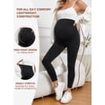 thumbnail image 2 of Athlemo Maternity Leggings with Over Bump Support High Waist Pregnancy Activewear Pants, 2 of 6