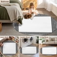 thumbnail image 6 of Round Rugs 8 Ft, White Greek Key Non Slip Area Rugs for Kitchen Bedroom Entryway, Geometric Greece Ancient Farmhouse Geo Washable Carpet Runner Rug Floor Mats for Bedroom Home Decor, 6 of 9