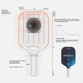 thumbnail image 3 of Spirit-X Pickleball Paddle, 13mm Core Power Play, 13mm Ensures Optimized Play Performance, With Bag | Colour - Black & Navy, 3 of 5