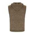 thumbnail image 4 of Camiseta con Capucha Casual de Color Sólido de los Hombres, Blusa sin Mangas con Cordón Deportivo para Gimnasio Y Desgaste Al Aire Libre, Top Atlético Transpirable, Sudadera Ligera, 4 of 9