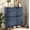 Blue - With Shelf, variant on Modern 2 Flip Drawer Shoe Cabinet for Entryway, Narrow Natural Storage Organizer