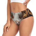 thumbnail image 2 of Fotbe Cow With Butterflies Calzones Estampados para Mujer – Ropa Interior de Algodón, Cómoda, Suave y Elástica-XX-Large, 2 of 6