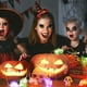 thumbnail image 2 of 1 pieza de Halloween LED fantasma forma de cabeza lámpara cadena calaveras decorativa linterna cadena, 2 of 6