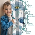 thumbnail image 3 of Blackout Kids Curtains,Pioneer Flower Floral Print Pattern Childrens Insulated Curtains Set Of 2,Bedroom Essentials,Toddler Room Decor 52"x63", 3 of 5