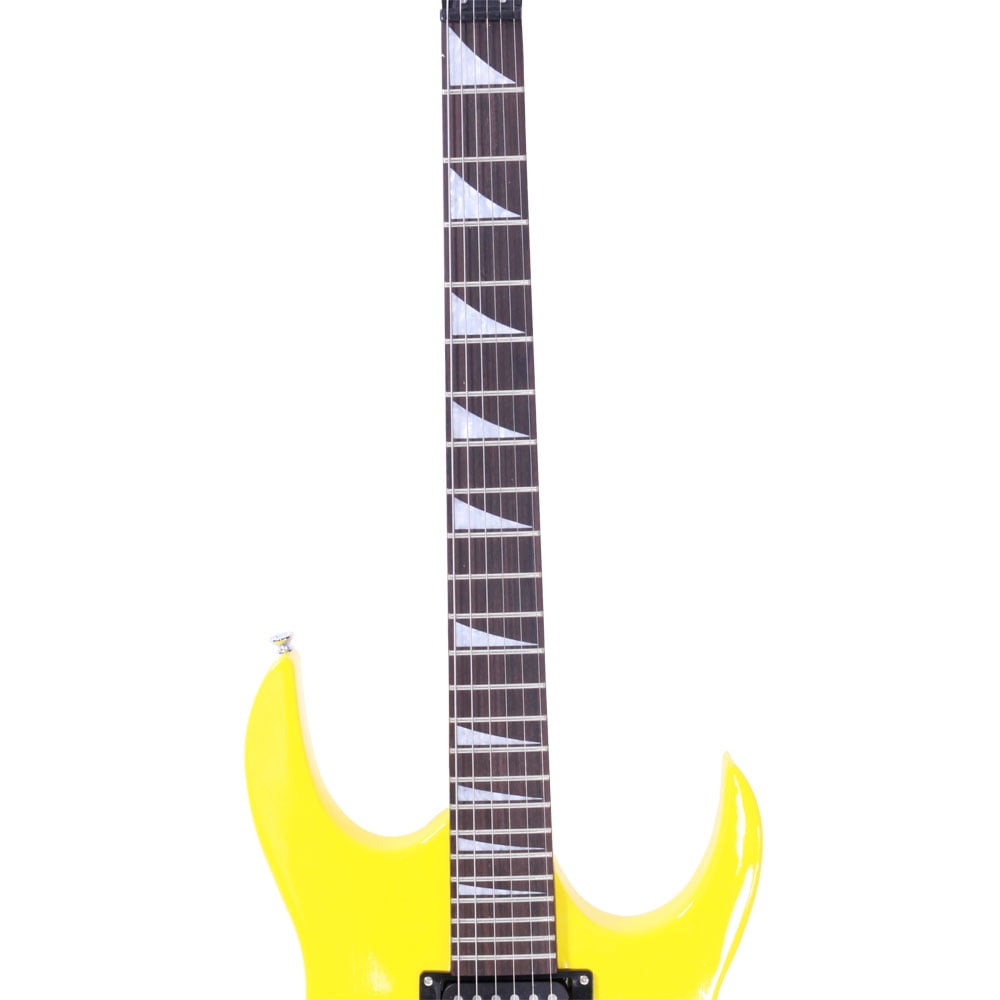 Private Jungle Novice Entry Level 170 Electric Guitar HSH Pickup Bag Strap Paddle Rocker Cable Wrench Tool,Yellow