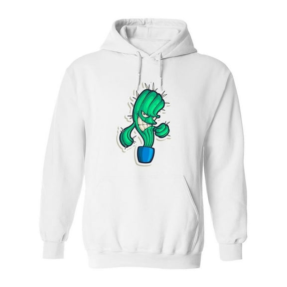 Smiling Cactus Hoodie Men -Image by Shutterstock, Male Small