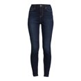 thumbnail image 5 of Time and Tru Women's High Rise Skinny Jeans, 29" Inseam for Regular, Sizes 2-20, 5 of 6