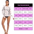 thumbnail image 3 of joogoo Womens UPF 50+ Sun Shirts Cute Hearts Long Sleeve UV Protection Rash Guard Tops L, 3 of 7