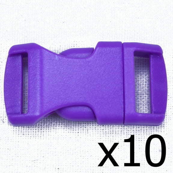 Purple 1/2 Inch Buckle - 10 pack - Great for Paracord