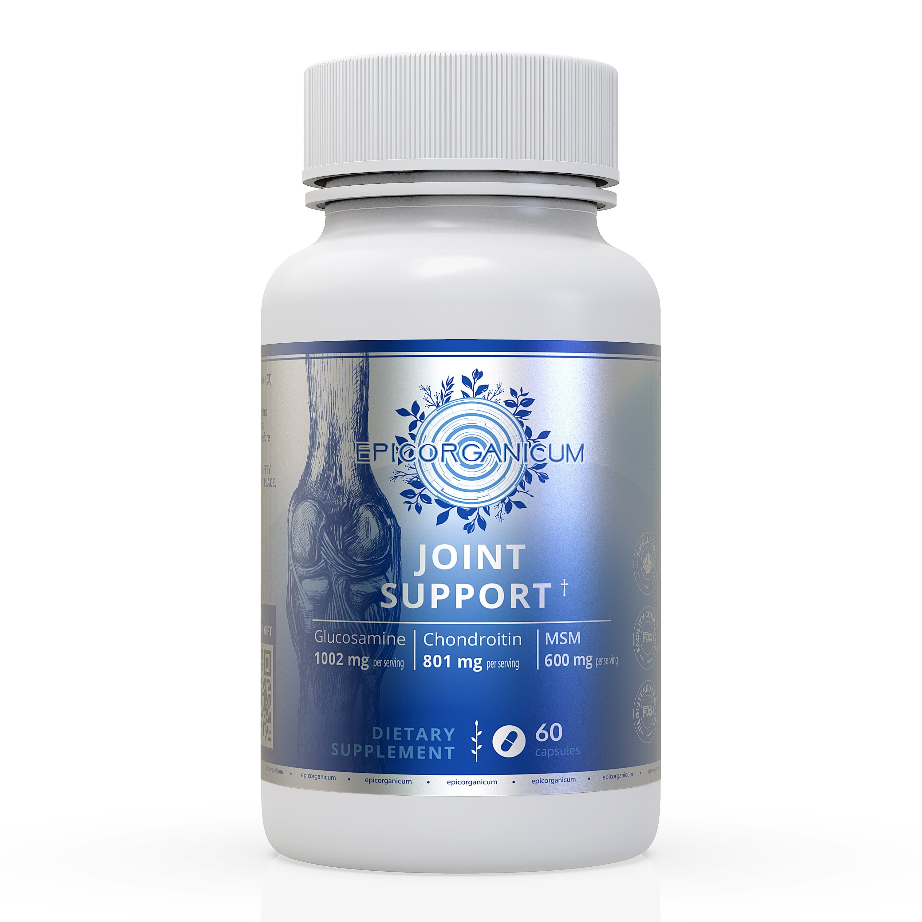 Glucosamine Chondroitin MSM Turmeric Joint Support Supplement for Extra Strength