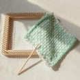 thumbnail image 3 of facefd DIY Knitting Loom Needlework Board blanket sock hat Tools for Hats Scarf Beginner 10x10cm, 3 of 9