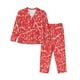 thumbnail image 1 of Balery Beef2 Conjunto de Pijama con Estampado para Mujer, Conjunto de Dos Piezas con Manga Larga, Ropa de Dormir Suave con Bolsillos, Pijamas Cómodos-Medium, 1 of 7
