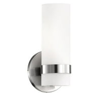 WS9809-BN-Kuzco Lighting-Milano - 9W LED Wall Sconce-9.75 Inches Tall and 4.75 Inches Wide-Brushed Nickel Finish