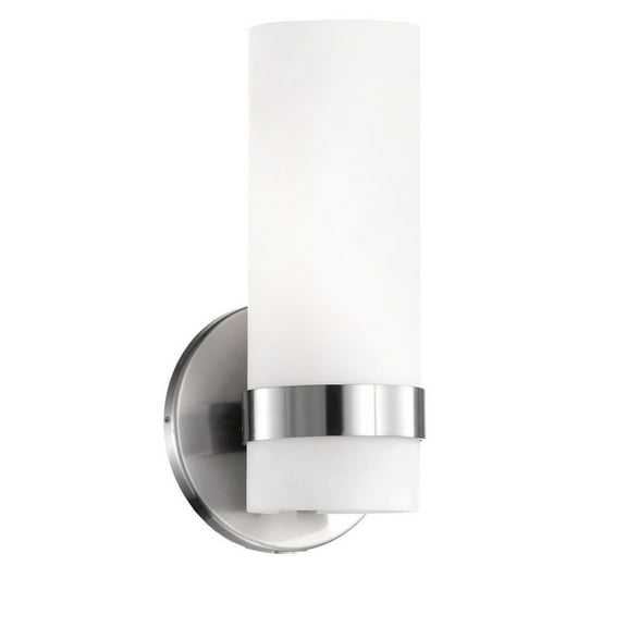 WS9809-BN-Kuzco Lighting-Milano - 9W LED Wall Sconce-9.75 Inches Tall and 4.75 Inches Wide-Brushed Nickel Finish