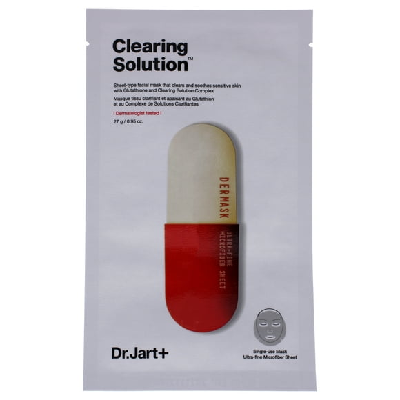 Clearing Solution Sheet Facial Mask by Dr. Jart+ for Unisex - 1 Pc Mask