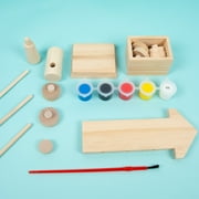 Hello Hobby Build Your Own Wood Train, 21 Pieces
