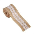 thumbnail image 2 of 6 Types  Jute Burlap Ribbon With White Lace For Rustic Style Wedding Decoration, 2 of 5