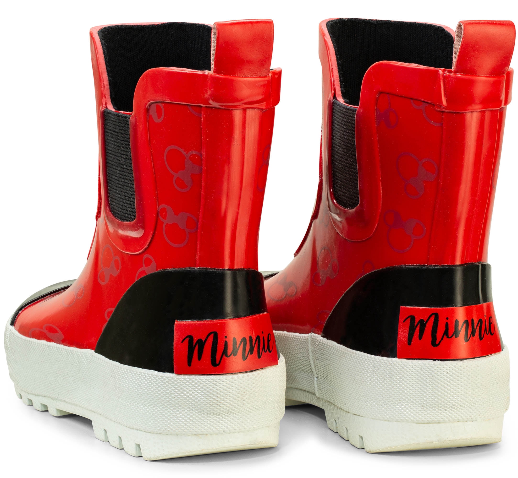 Disney Mickey and Minnie Mouse Mid Height Easy Slip-on Waterproof Rubber Boots -Boys and Girls - Many Sizes