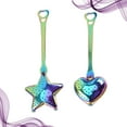 thumbnail image 4 of Viveous 2Pcs Stainless Steel Heart and Star Shaped Loose Leaf Tea Diffuser Herb Filter Infuser Strainer Reusable Tea Filter Colander Stirrer, 4 of 10