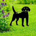thumbnail image 2 of Decoración de jardín brillar Estaca de cachorro de perro Silueta artificial negra 3 piezas, 2 of 5